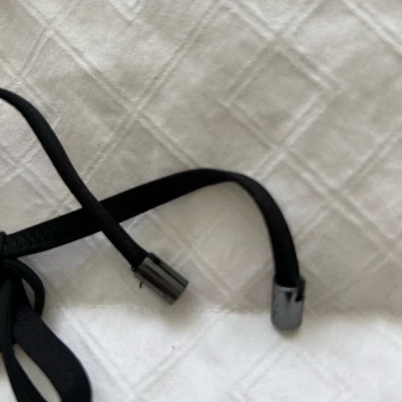 NWOT Calvin Klein Black Sequin Trim Triangle Bikini Set - Picture 8 of 10